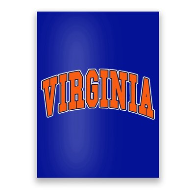 Virginia Throwback Design Classic Poster