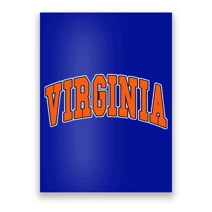 Virginia Throwback Design Classic Poster