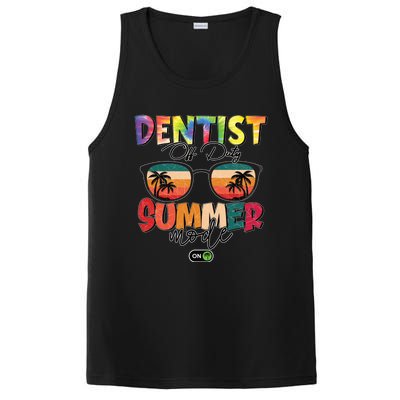 Vintage Tie Dye Dentist Off Duty Summer Vacay Mode On Meaningful Gift PosiCharge Competitor Tank