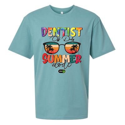 Vintage Tie Dye Dentist Off Duty Summer Vacay Mode On Meaningful Gift Sueded Cloud Jersey T-Shirt