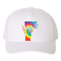 Vermont Tie Dye State Map Pride Hippie Vintage Retro Yupoong Adult 5-Panel Trucker Hat