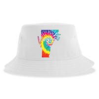 Vermont Tie Dye State Map Pride Hippie Vintage Retro Sustainable Bucket Hat