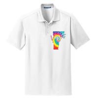 Vermont Tie Dye State Map Pride Hippie Vintage Retro Dry Zone Grid Polo