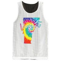 Vermont Tie Dye State Map Pride Hippie Vintage Retro Mesh Reversible Basketball Jersey Tank