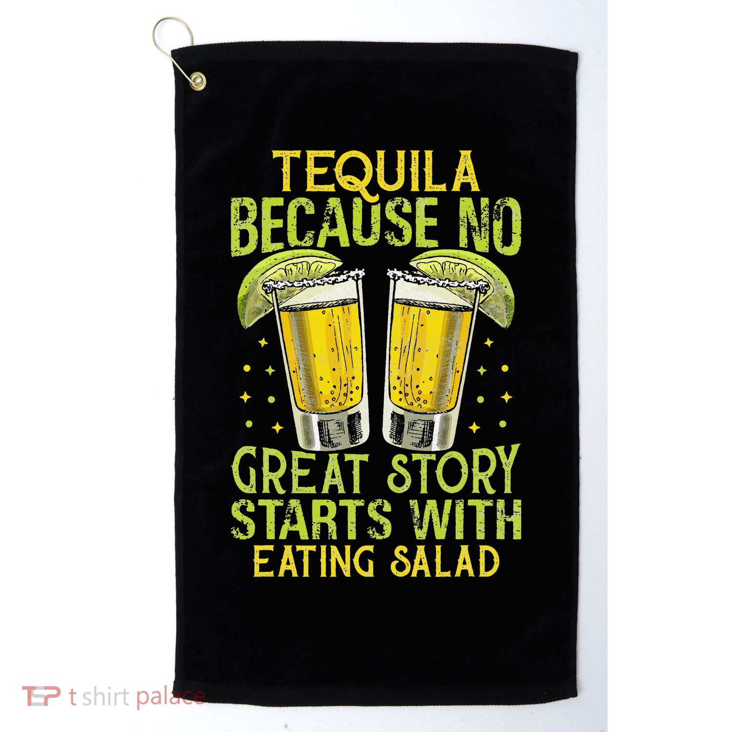 Vintage Tequila Drinkers Liquor Collections Drinking Buddy  Golf Towel