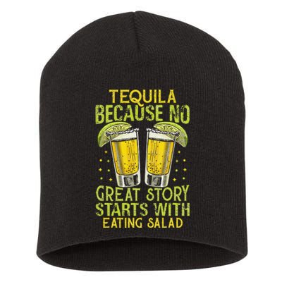 Vintage Tequila Drinkers Liquor Collections Drinking Buddy  Short Acrylic Beanie