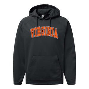 Virginia Throwback Design Classic Performance Fleece Hoodie