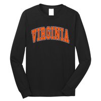 Virginia Throwback Design Classic Long Sleeve Shirt