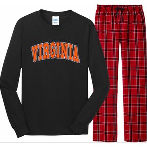 Virginia Throwback Design Classic Long Sleeve Pajama Set