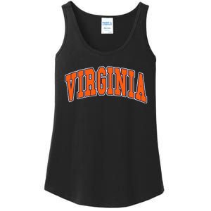 Virginia Throwback Design Classic Ladies Essential Tank