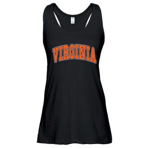 Virginia Throwback Design Classic Ladies Essential Flowy Tank