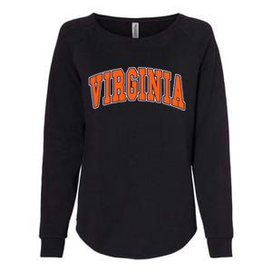 Virginia Throwback Design Classic Womens California Wash Sweatshirt