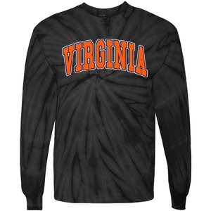 Virginia Throwback Design Classic Tie-Dye Long Sleeve Shirt