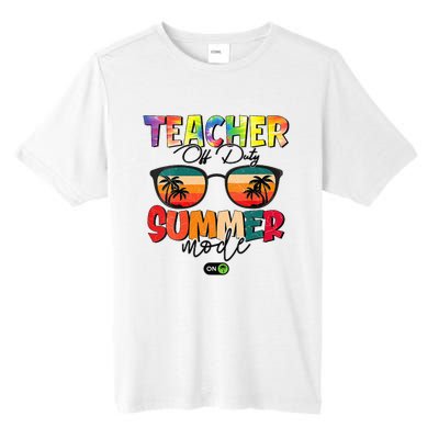 Vintage Tie Dye Teacher Off Duty Last Day Of School Summer Tall Fusion ChromaSoft Performance T-Shirt