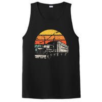 Vintage Truck Driver Gift Retro Sun Driving Trucker PosiCharge Competitor Tank