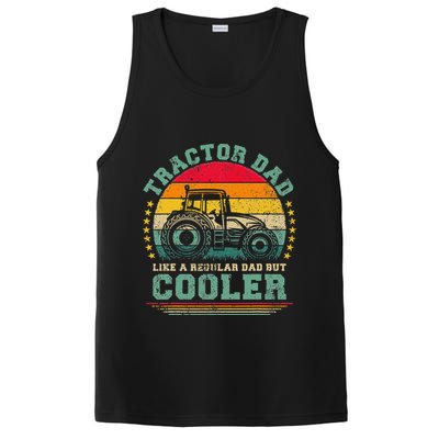 Vintage Tractor Dad Like A Regular Dad Tractor Father's Day PosiCharge Competitor Tank