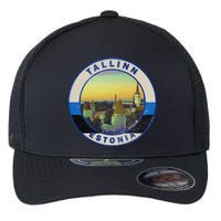 Vintage Tallinn Estonia Retro European City Flexfit Unipanel Trucker Cap