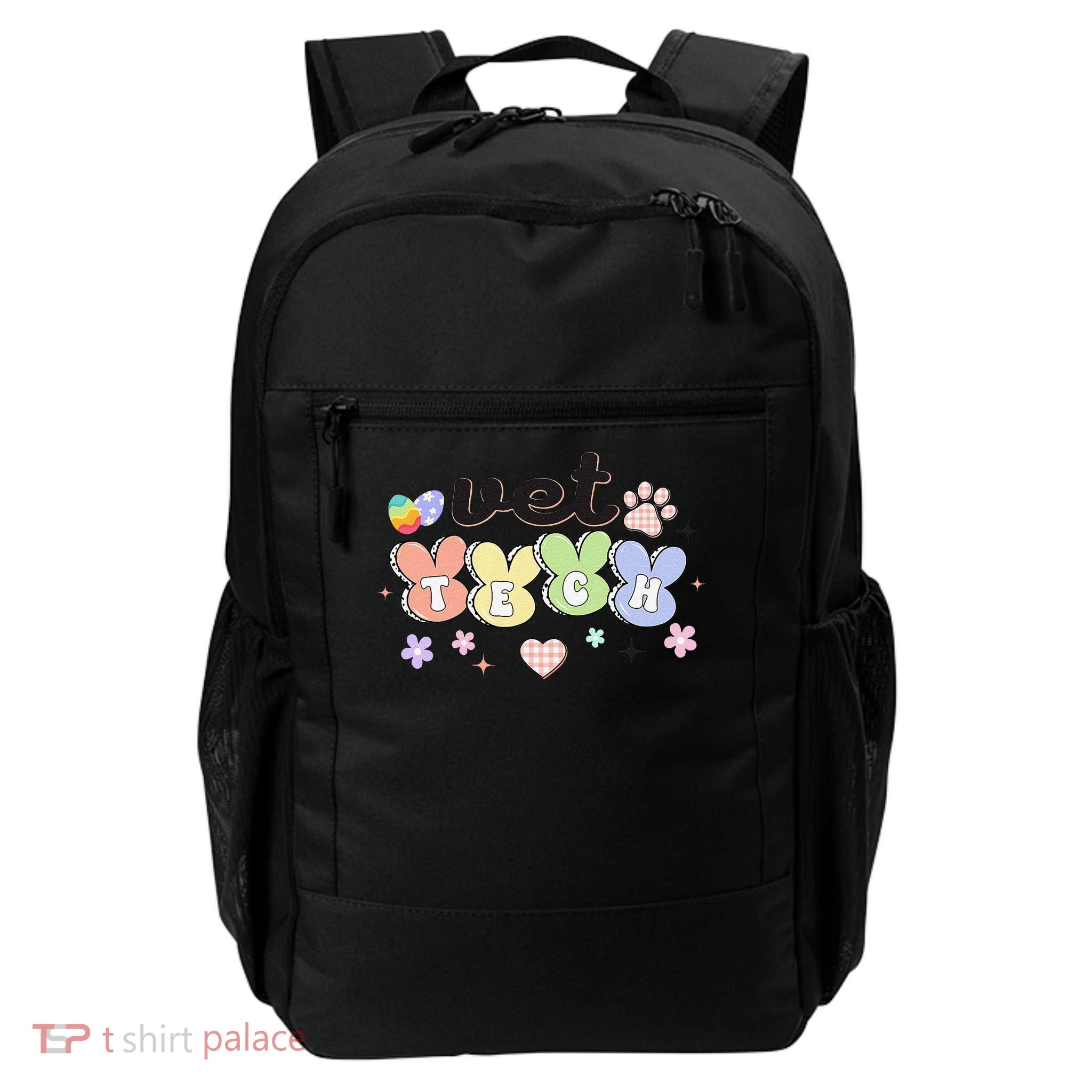 Vet Tech Easter Bunny Veterinary Assistant Easter Egg VT Daily Commute Backpack
