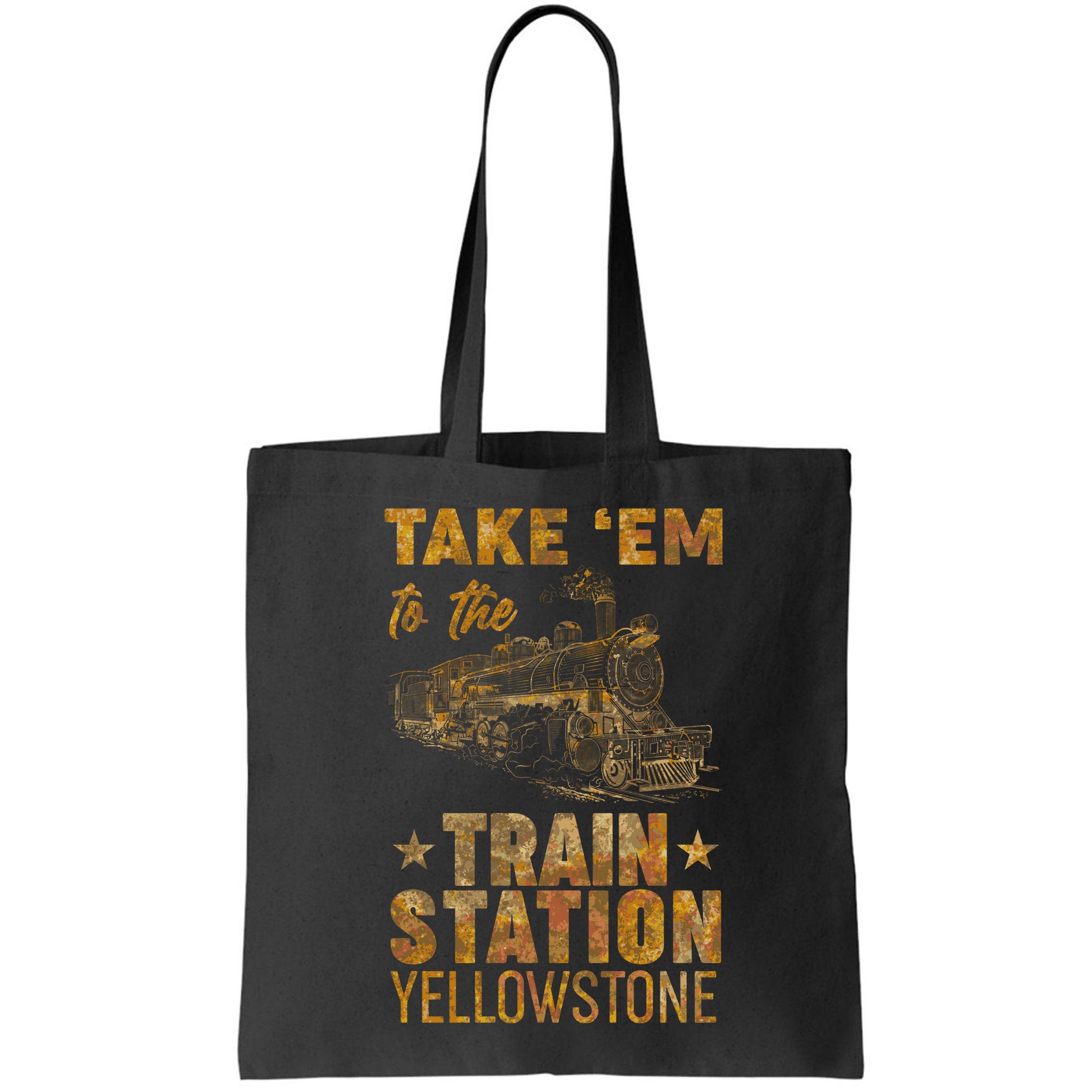 Vintage Take Em To The Train Station Bag