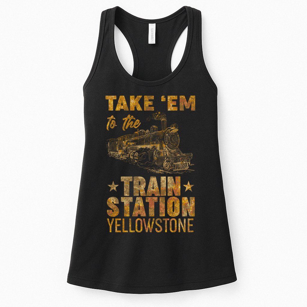 Vintage Take Em To The Train Station Womens Tank Top