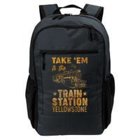 Vintage Take Em To The Train Station Backpack