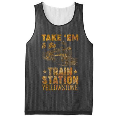 Vintage Take Em To The Train Station Mesh Reversible Basketball Jersey Tank