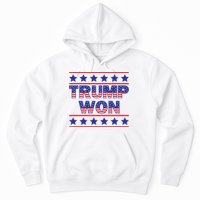 Victory Triumph Election Winner 2024 Trump Won American Flag Hoodie