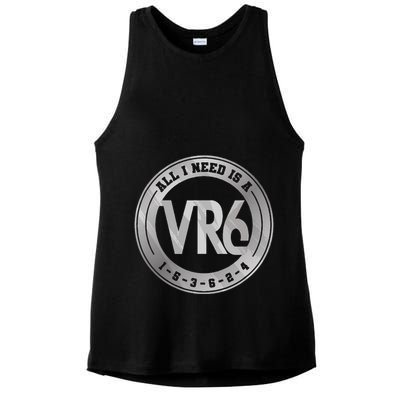 Vr6 Turbo Engine 1 5 3 6 2 4 Car Tuning Six Cylinder Vr6 Ladies PosiCharge Tri-Blend Wicking Tank