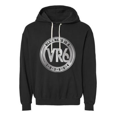 Vr6 Turbo Engine 1 5 3 6 2 4 Car Tuning Six Cylinder Vr6 Garment-Dyed Fleece Hoodie