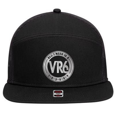 Vr6 Turbo Engine 1 5 3 6 2 4 Car Tuning Six Cylinder Vr6 7 Panel Mesh Trucker Snapback Hat