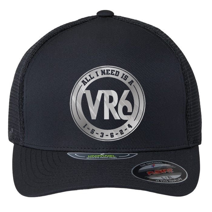Vr6 Turbo Engine 1 5 3 6 2 4 Car Tuning Six Cylinder Vr6 Flexfit Unipanel Trucker Cap