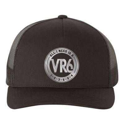 Vr6 Turbo Engine 1 5 3 6 2 4 Car Tuning Six Cylinder Vr6 Yupoong Adult 5-Panel Trucker Hat