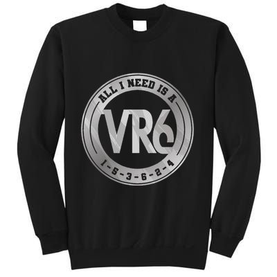 Vr6 Turbo Engine 1 5 3 6 2 4 Car Tuning Six Cylinder Vr6 Sweatshirt