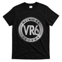 Vr6 Turbo Engine 1 5 3 6 2 4 Car Tuning Six Cylinder Vr6 T-Shirt