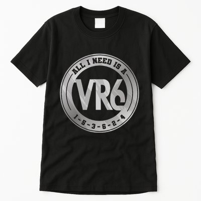 Vr6 Turbo Engine 1 5 3 6 2 4 Car Tuning Six Cylinder Vr6 Tall T-Shirt
