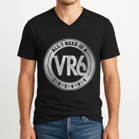 Vr6 Turbo Engine 1 5 3 6 2 4 Car Tuning Six Cylinder Vr6 V-Neck T-Shirt