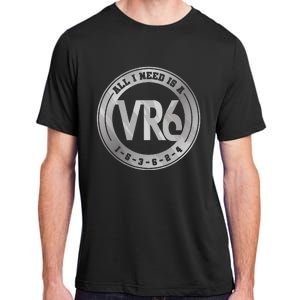 Vr6 Turbo Engine 1 5 3 6 2 4 Car Tuning Six Cylinder Vr6 Adult ChromaSoft Performance T-Shirt