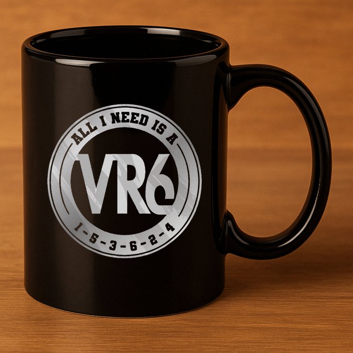 Vr6 Turbo Engine 1 5 3 6 2 4 Car Tuning Six Cylinder Vr6 11oz C Handle Ceramic Mug