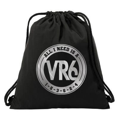 Vr6 Turbo Engine 1 5 3 6 2 4 Car Tuning Six Cylinder Vr6 Drawstring Bag