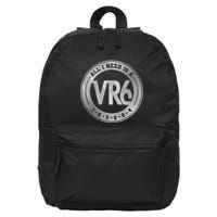 Vr6 Turbo Engine 1 5 3 6 2 4 Car Tuning Six Cylinder Vr6 16 in Basic Backpack