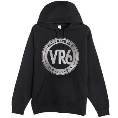 Vr6 Turbo Engine 1 5 3 6 2 4 Car Tuning Six Cylinder Vr6 Premium Pullover Hoodie