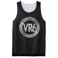 Vr6 Turbo Engine 1 5 3 6 2 4 Car Tuning Six Cylinder Vr6 Mesh Reversible Basketball Jersey Tank