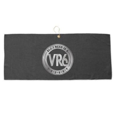 Vr6 Turbo Engine 1 5 3 6 2 4 Car Tuning Six Cylinder Vr6 Large Microfiber Waffle Golf Towel