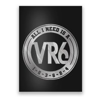 Vr6 Turbo Engine 1 5 3 6 2 4 Car Tuning Six Cylinder Vr6 Poster