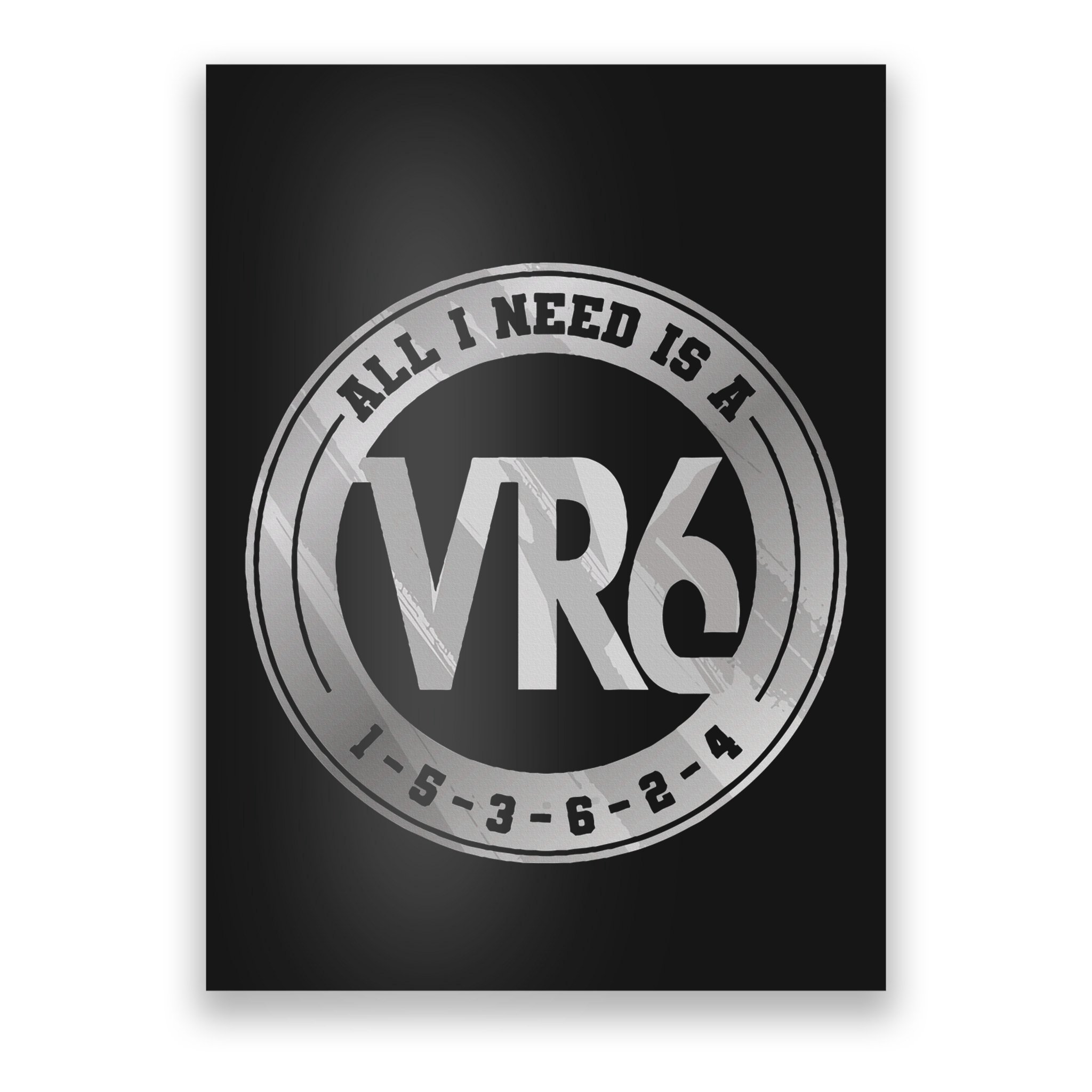 Vr6 Turbo Engine 1 5 3 6 2 4 Car Tuning Six Cylinder Vr6 Poster