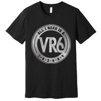 Vr6 Turbo Engine 1 5 3 6 2 4 Car Tuning Six Cylinder Vr6 Premium T-Shirt