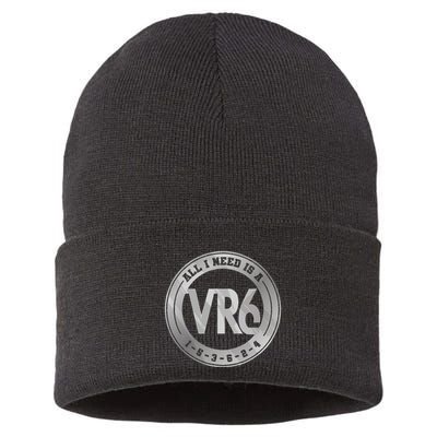 Vr6 Turbo Engine 1 5 3 6 2 4 Car Tuning Six Cylinder Vr6 Sustainable Knit Beanie