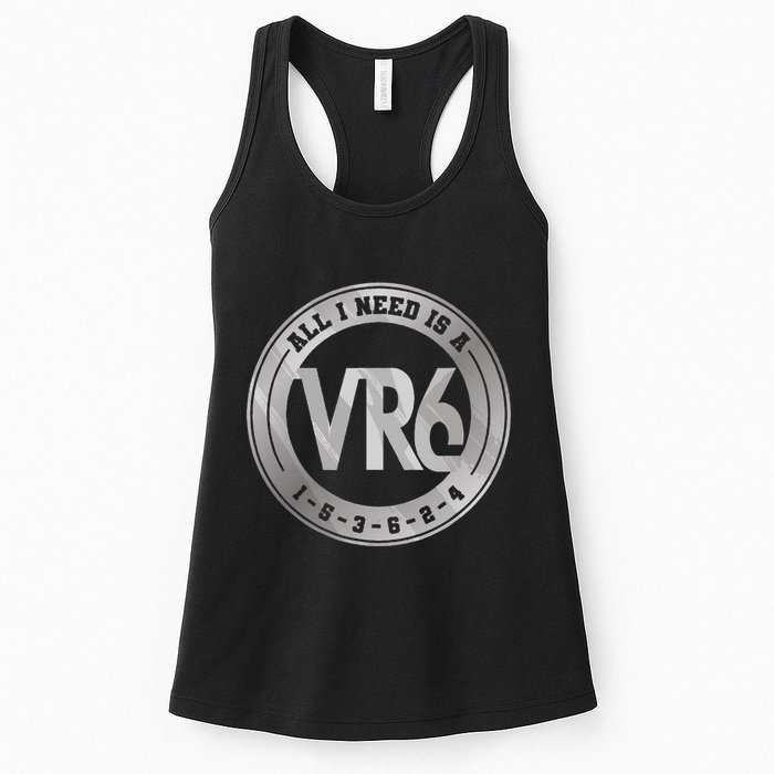 Vr6 Turbo Engine 1 5 3 6 2 4 Car Tuning Six Cylinder Vr6 Womens Tank Top