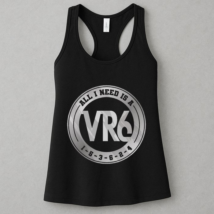 Vr6 Turbo Engine 1 5 3 6 2 4 Car Tuning Six Cylinder Vr6 Womens Tank Top