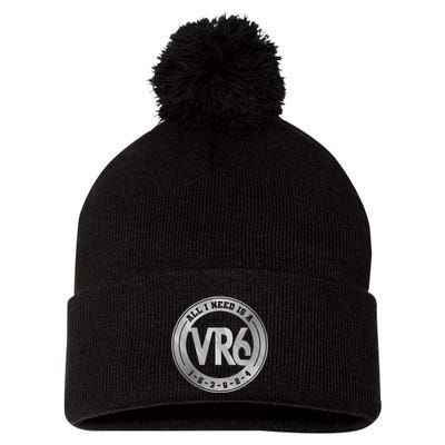 Vr6 Turbo Engine 1 5 3 6 2 4 Car Tuning Six Cylinder Vr6 Pom Pom 12in Knit Beanie